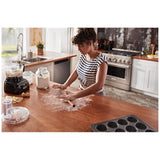 KitchenAid KFGC506JSS Gas Range, 5.1 cu. ft. Capacity, 36 inch Exterior Width, Self Clean, True Convection, 6 Burners, 20,000 BTU Highest Burner, Stainless Steel colour