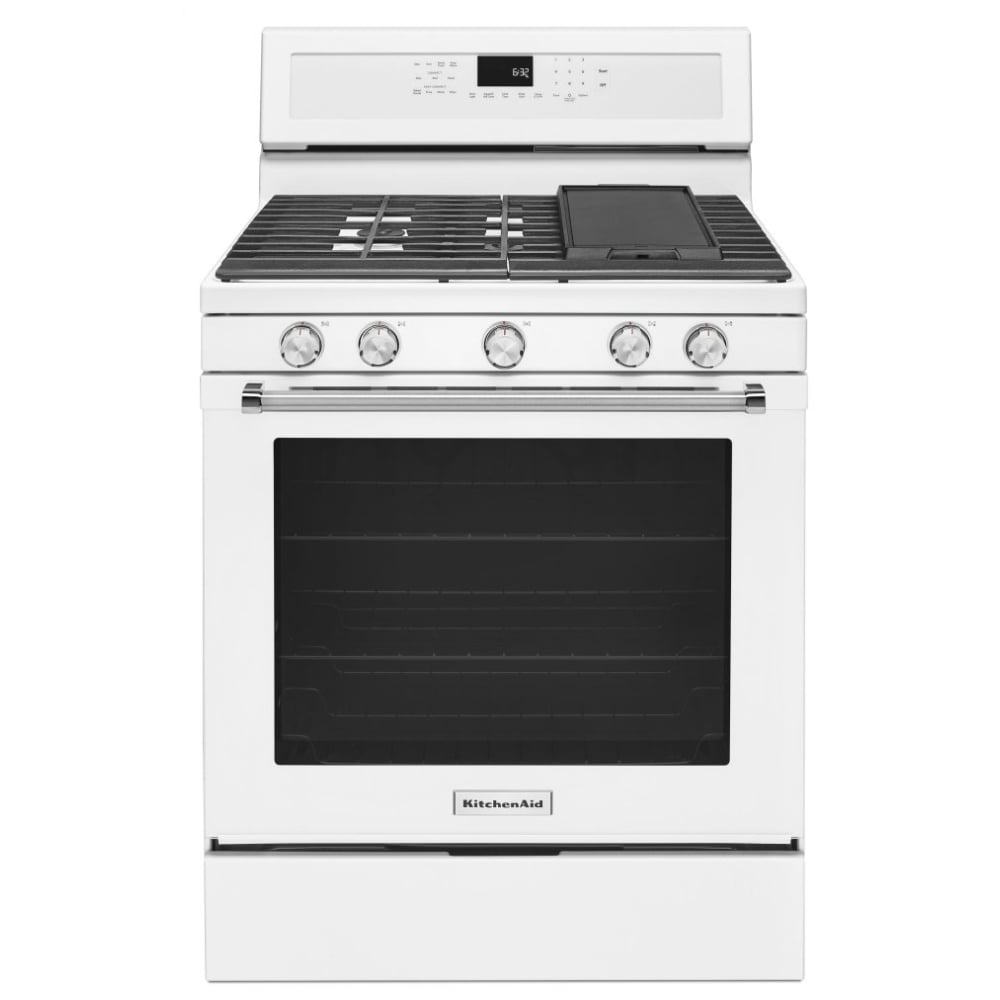KitchenAid KFGG500EWH Gas Range