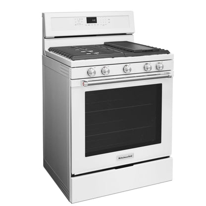 KitchenAid KFGG500EWH Gas Range