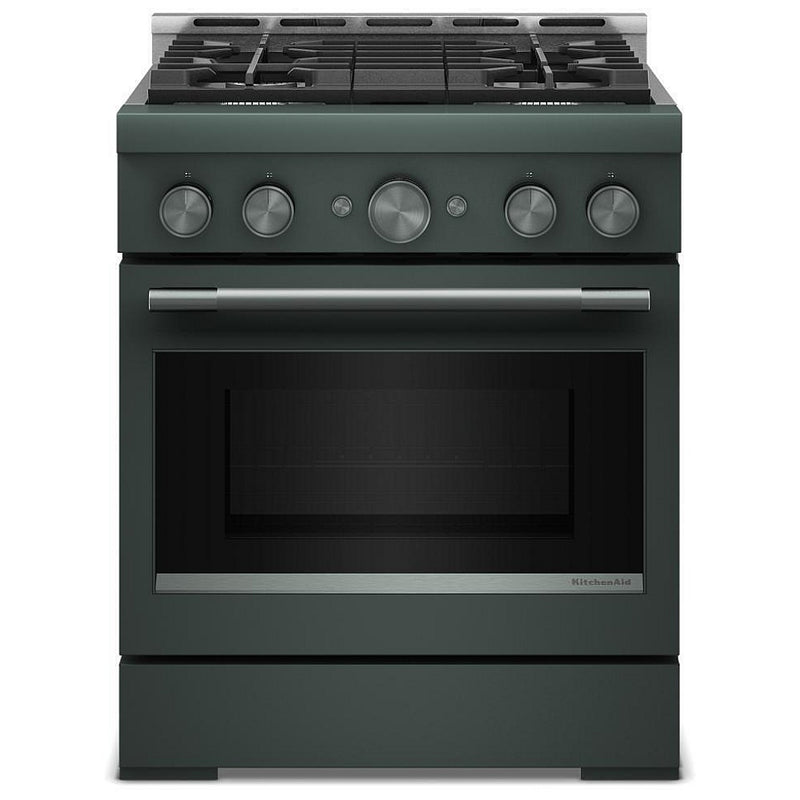 KitchenAid KFGS930SJP Gas Range, 4.1 cu. ft. Capacity, 30 inch Exterior Width, Self Clean, True Convection, 4 Burners, Air Fry, 20,000 BTU Highest Burner, Juniper colour