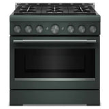KitchenAid KFGS936SJP Gas Range, 5.1 cu. ft. Capacity, 36 inch Exterior Width, Self Clean, True Convection, 6 Burners, Air Fry, 20,000 BTU Highest Burner, Juniper colour