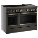 KitchenAid KFID948SBE Induction Range, 6.3 cu. ft. Capacity, 48 inch Exterior Width, True Convection, 6 Burners, Air Fry, Self Clean, Double Oven, 3,700 W Highest Element, Black Ore colour