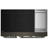 KitchenAid KFID948SBE Induction Range, 6.3 cu. ft. Capacity, 48 inch Exterior Width, True Convection, 6 Burners, Air Fry, Self Clean, Double Oven, 3,700 W Highest Element, Black Ore colour