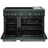 KitchenAid KFID948SJP Induction Range, 6.3 cu. ft. Capacity, 48 inch Exterior Width, True Convection, 6 Burners, Air Fry, Self Clean, Double Oven, 3,700 W Highest Element, Juniper colour