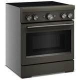 KitchenAid KFIS930SBE Induction Range, 4.1 cu. ft. Capacity, 30 inch Exterior Width, True Convection, 4 Burners, Air Fry, Self Clean, 3,700 W Highest Element, Black Ore colour