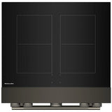 KitchenAid KFIS930SBE Induction Range, 4.1 cu. ft. Capacity, 30 inch Exterior Width, True Convection, 4 Burners, Air Fry, Self Clean, 3,700 W Highest Element, Black Ore colour