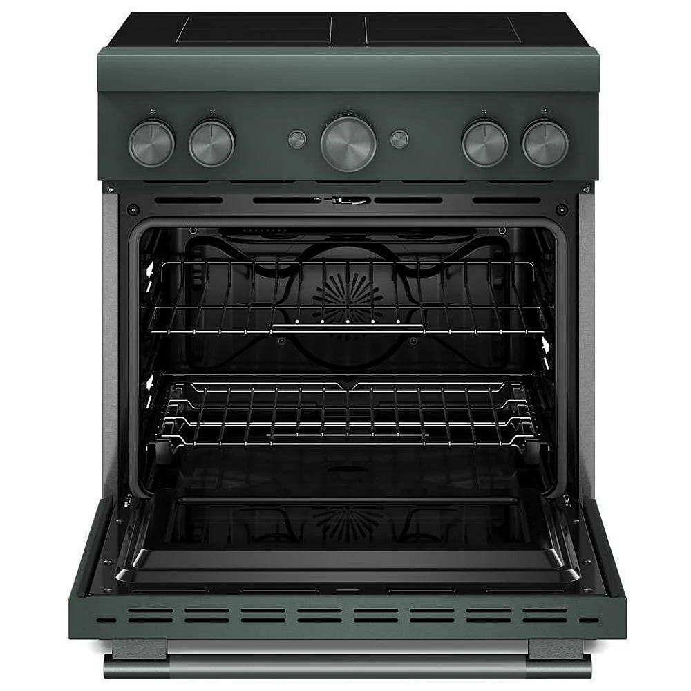 KitchenAid KFIS930SJP Induction Range, 4.1 cu. ft. Capacity, 30 inch Exterior Width, True Convection, 4 Burners, Air Fry, Self Clean, 3,700 W Highest Element, Juniper colour, Even-Heat™