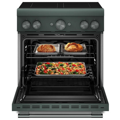 KitchenAid KFIS930SJP Induction Range, 4.1 cu. ft. Capacity, 30 inch Exterior Width, True Convection, 4 Burners, Air Fry, Self Clean, 3,700 W Highest Element, Juniper colour, Even-Heat™