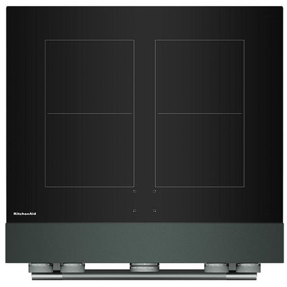 KitchenAid KFIS930SJP Induction Range, 4.1 cu. ft. Capacity, 30 inch Exterior Width, True Convection, 4 Burners, Air Fry, Self Clean, 3,700 W Highest Element, Juniper colour, Even-Heat™