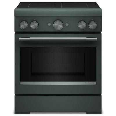 KitchenAid KFIS930SJP Induction Range, 4.1 cu. ft. Capacity, 30 inch Exterior Width, True Convection, 4 Burners, Air Fry, Self Clean, 3,700 W Highest Element, Juniper colour, Even-Heat™
