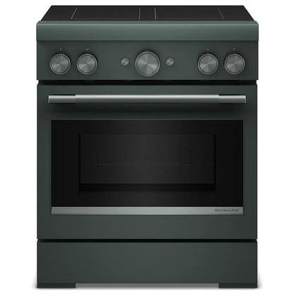 KitchenAid KFIS930SJP Induction Range, 4.1 cu. ft. Capacity, 30 inch Exterior Width, True Convection, 4 Burners, Air Fry, Self Clean, 3,700 W Highest Element, Juniper colour, Even-Heat™