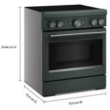 KitchenAid KFIS930SJP Induction Range, 4.1 cu. ft. Capacity, 30 inch Exterior Width, True Convection, 4 Burners, Air Fry, Self Clean, 3,700 W Highest Element, Juniper colour