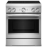 KitchenAid KFIS930SSS Induction Range, 4.1 cu. ft. Capacity, 30 inch Exterior Width, True Convection, 4 Burners, Air Fry, Self Clean, 3,700 W Highest Element, Stainless Steel colour