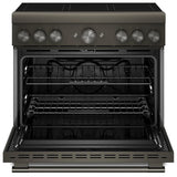 KitchenAid KFIS936SBE Induction Range, 5.1 cu. ft. Capacity, 36 inch Exterior Width, True Convection, 6 Burners, Air Fry, Self Clean, 3,700 W Highest Element, Black Ore colour