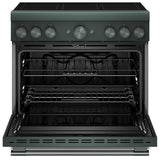 KitchenAid KFIS936SJP Induction Range, 5.1 cu. ft. Capacity, 36 inch Exterior Width, True Convection, 6 Burners, Air Fry, Self Clean, 3,700 W Highest Element, Juniper colour
