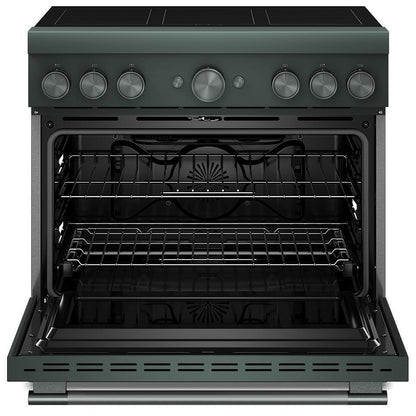 KitchenAid KFIS936SJP Induction Range, 5.1 cu. ft. Capacity, 36 inch Exterior Width, True Convection, 6 Burners, Air Fry, Self Clean, 3,700 W Highest Element, Juniper colour, Even-Heat™