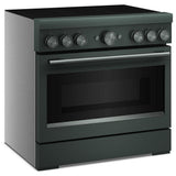 KitchenAid KFIS936SJP Induction Range, 5.1 cu. ft. Capacity, 36 inch Exterior Width, True Convection, 6 Burners, Air Fry, Self Clean, 3,700 W Highest Element, Juniper colour