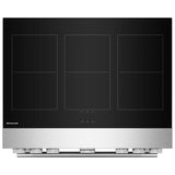 KitchenAid KFIS936SSS Induction Range, 5.1 cu. ft. Capacity, 36 inch Exterior Width, True Convection, 6 Burners, Air Fry, Self Clean, 3,700 W Highest Element, Stainless Steel colour