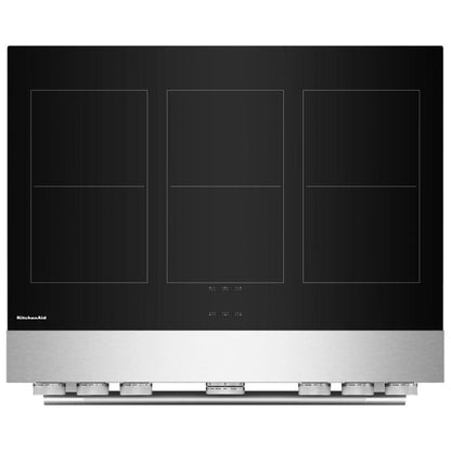 KitchenAid KFIS936SSS Induction Range, 5.1 cu. ft. Capacity, 36 inch Exterior Width, True Convection, 6 Burners, Air Fry, Self Clean, 3,700 W Highest Element, Stainless Steel colour, Even-Heat™