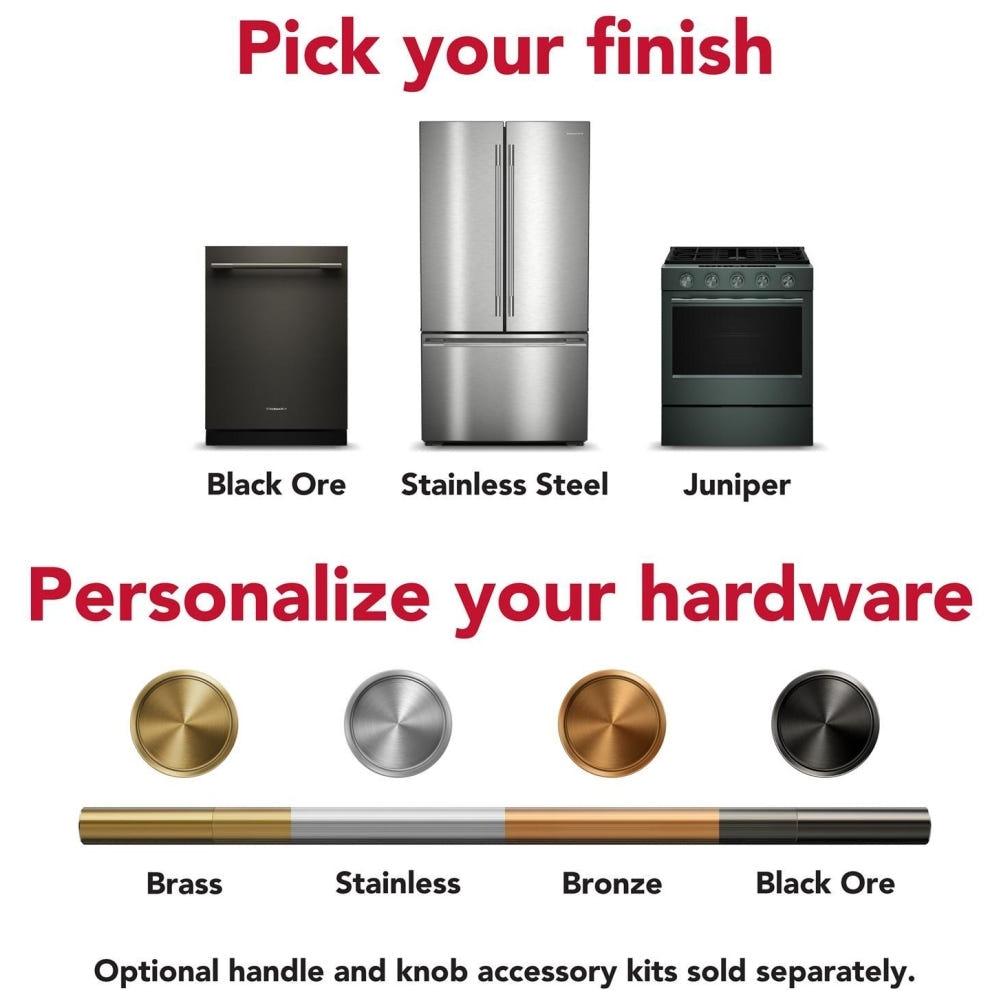 KitchenAid KFIS936SSS Induction Range, 5.1 cu. ft. Capacity, 36 inch Exterior Width, True Convection, 6 Burners, Air Fry, Self Clean, 3,700 W Highest Element, Stainless Steel colour, Even-Heat™