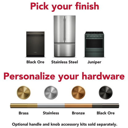 KitchenAid KFIS936SSS Induction Range, 5.1 cu. ft. Capacity, 36 inch Exterior Width, True Convection, 6 Burners, Air Fry, Self Clean, 3,700 W Highest Element, Stainless Steel colour, Even-Heat™