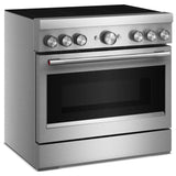KitchenAid KFIS936SSS Induction Range, 5.1 cu. ft. Capacity, 36 inch Exterior Width, True Convection, 6 Burners, Air Fry, Self Clean, 3,700 W Highest Element, Stainless Steel colour