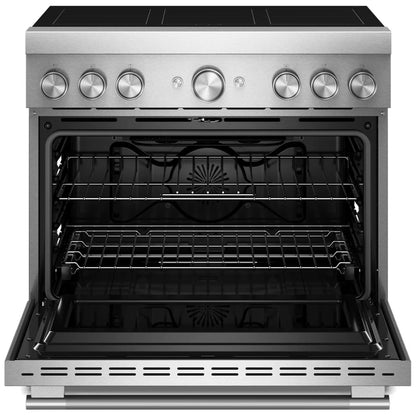 KitchenAid KFIS936SSS Induction Range, 5.1 cu. ft. Capacity, 36 inch Exterior Width, True Convection, 6 Burners, Air Fry, Self Clean, 3,700 W Highest Element, Stainless Steel colour, Even-Heat™