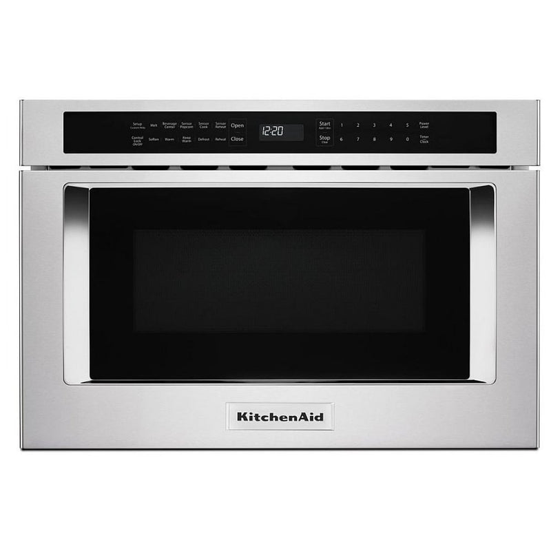 KitchenAid KMBD104GSS Microwave Drawer, 24 inch Exterior Width, 1.2 cu. ft. Capacity, 950 W Watts, Stainless Steel colour