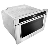 KitchenAid KMBD104GSS Microwave Drawer, 24 inch Exterior Width, 1.2 cu. ft. Capacity, 950 W Watts, Stainless Steel colour