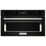 KitchenAid KMBP100EBS Single Built In Microwave Speed Oven, 30 inch Exterior Width, 1.4 cu. ft. Capacity, 900 W Watts, Convection, Stainless Steel Interior, Black Stainless Steel colour