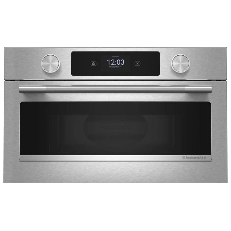 KitchenAid KMBS727SPS Built In Microwave, 27 inch Exterior Width, 1.4 cu. ft. Capacity, 900 W Watts, Convection, Stainless Steel Interior, PrintShield Stainless colour