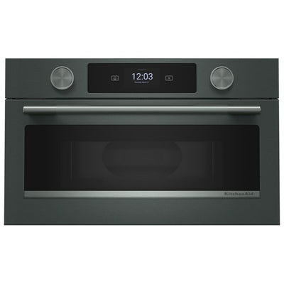 KitchenAid KMBS730SJP Built In Microwave, 30 inch Exterior Width, 1.4 cu. ft. Capacity, 900 W Watts, Convection, Stainless Steel Interior, Juniper colour