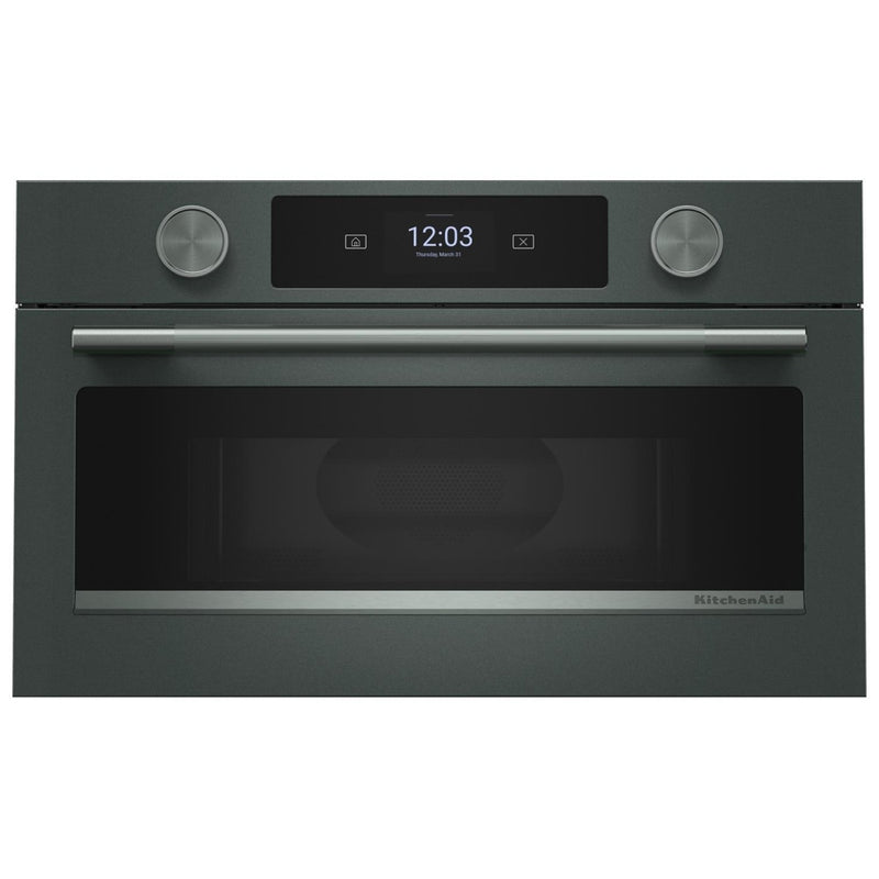 KitchenAid KMBS730SJP Built In Microwave, 30 inch Exterior Width, 1.4 cu. ft. Capacity, 900 W Watts, Convection, Stainless Steel Interior, Juniper colour