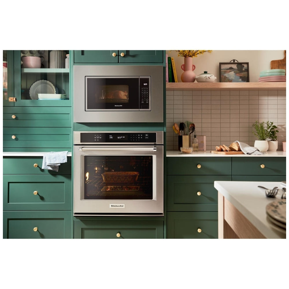 KitchenAid KMCS522SPS Countertop Microwave, 22 inch Exterior Width, 1.5 cu. ft. Capacity, Convection, Stainless Steel Interior, Stainless Steel colour