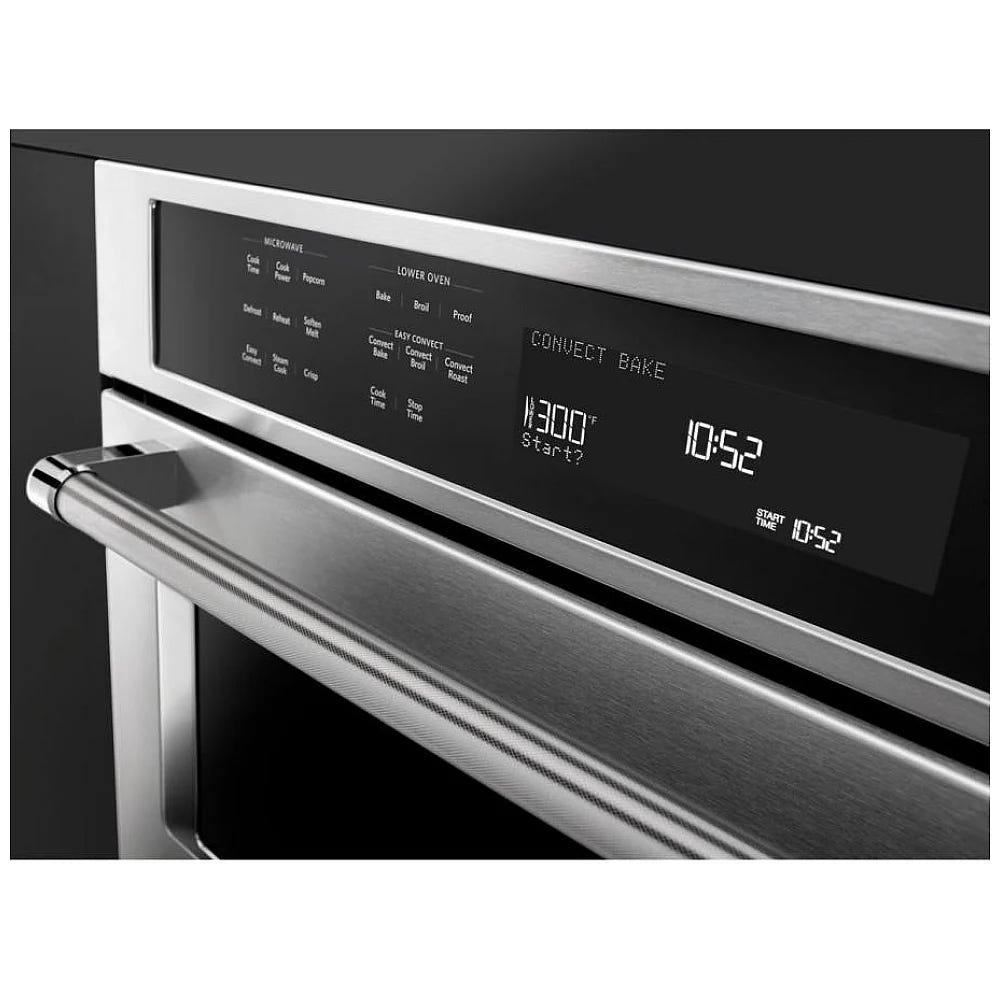 KitchenAid KOEC530PSS 微波炉壁挂式烤箱组合