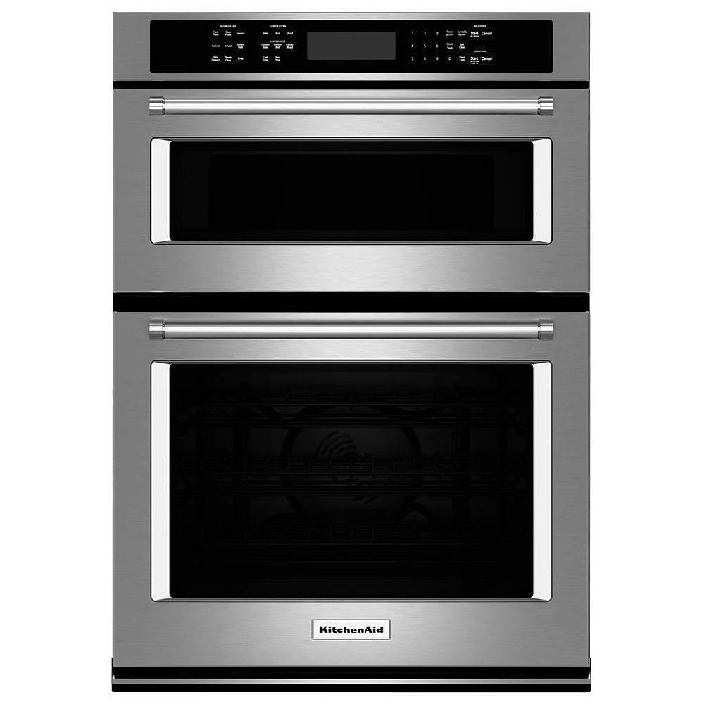 KitchenAid KOEC530PSS 微波炉壁挂式烤箱组合