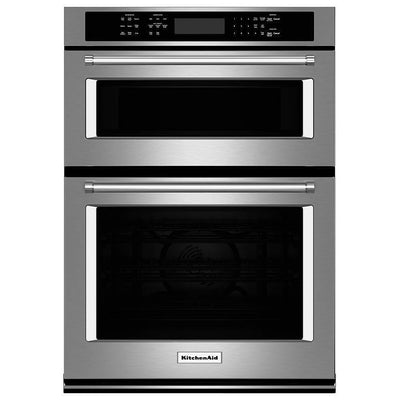 KitchenAid KOEC530PSS 微波炉壁挂式烤箱组合