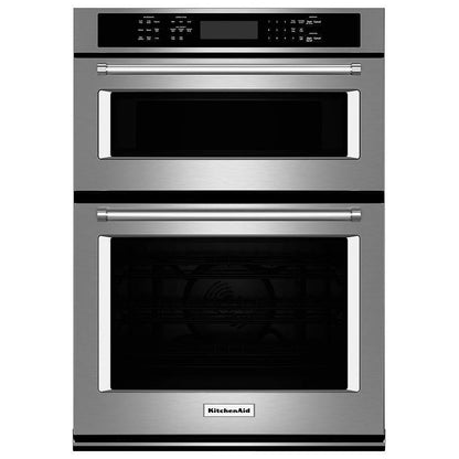 KitchenAid KOEC530PSS 微波炉壁挂式烤箱组合