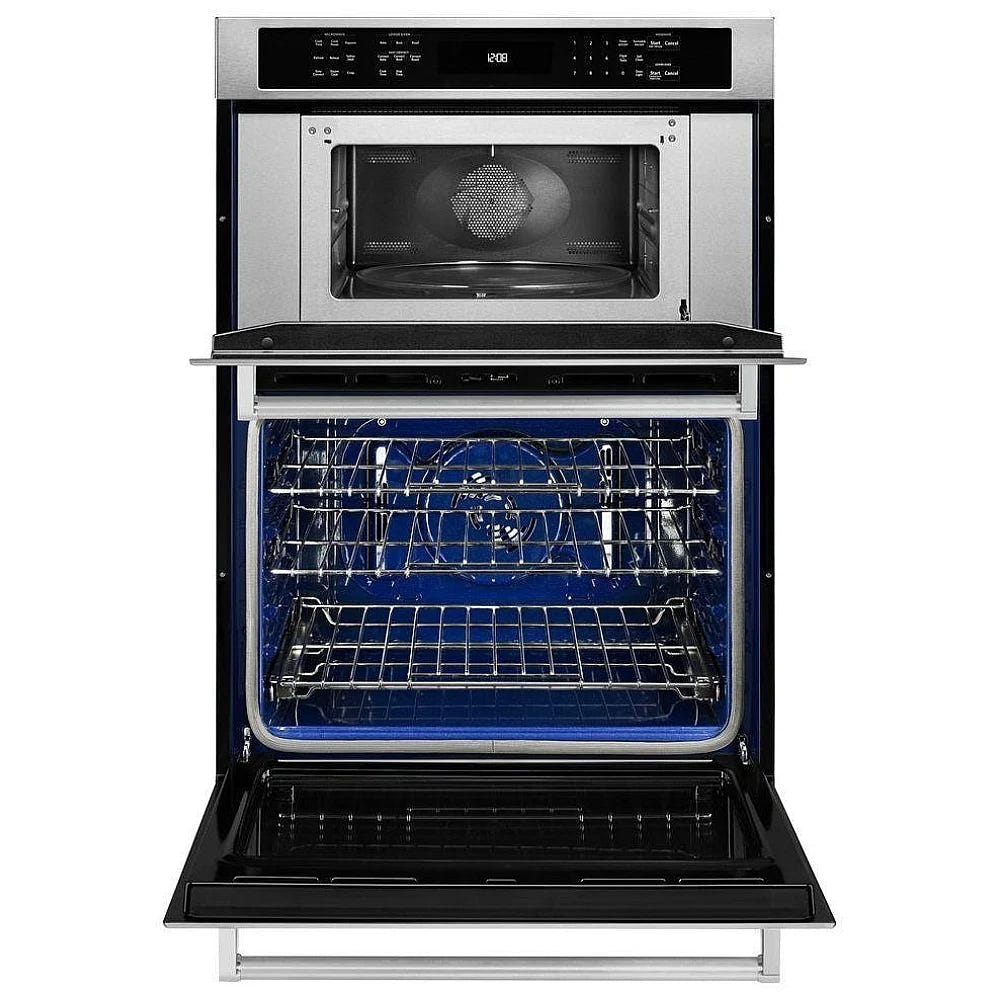 KitchenAid KOEC530PSS 微波炉壁挂式烤箱组合