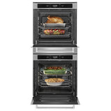 KitchenAid KODC504PPS Double Wall Oven, 24 inch Exterior Width, True Convection, Self Clean, 5.8 cu. ft. Capacity, Temperature Probe, Wifi Enabled, Air Fry, Stainless Steel colour