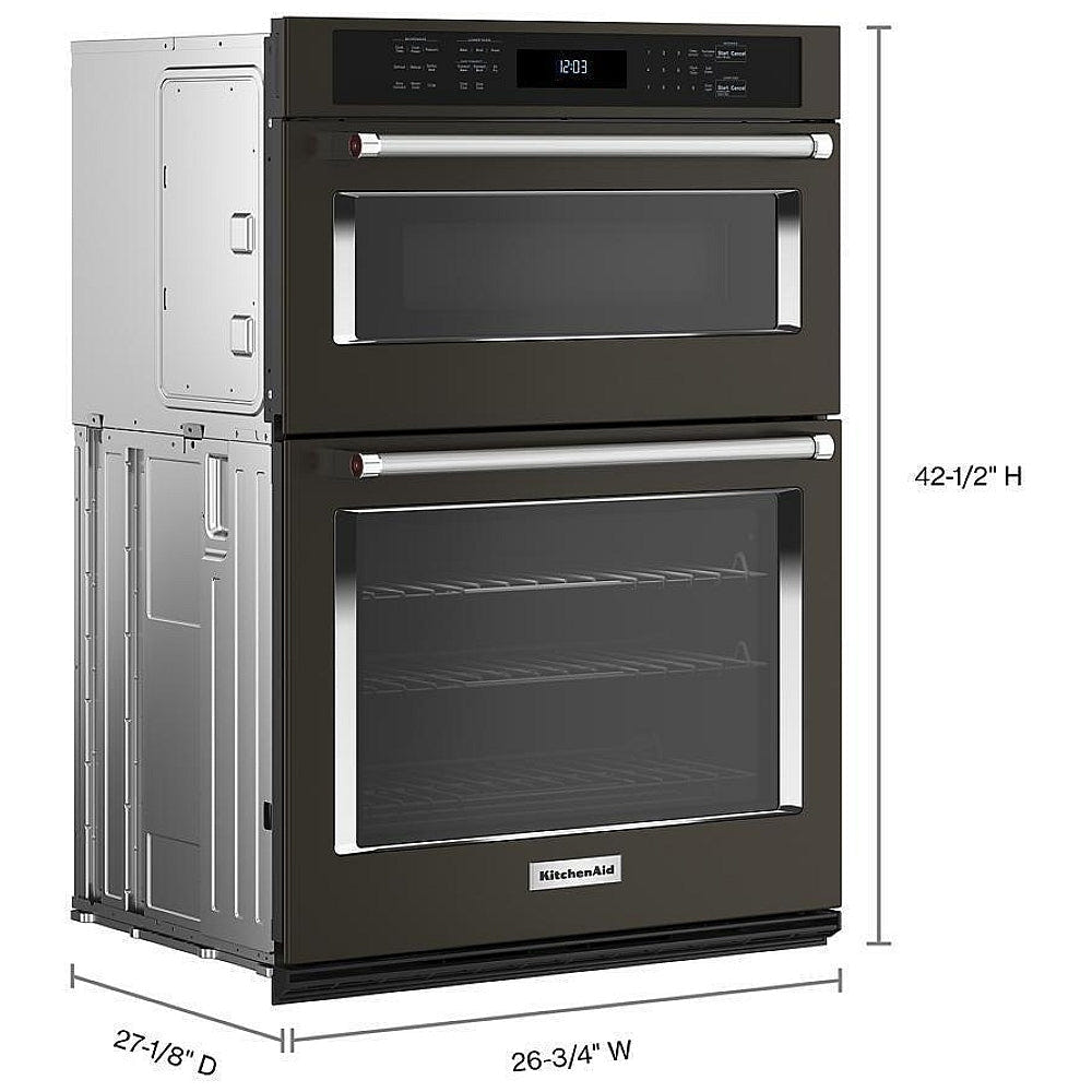 KitchenAid KOEC527PBS Microwave Wall Oven Combo