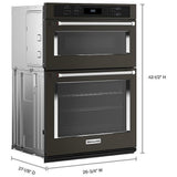 KitchenAid KOEC527PBS Microwave Wall Oven Combo