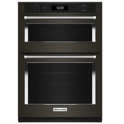 KitchenAid KOEC527PBS Microwave Wall Oven Combo