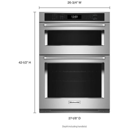 KitchenAid KOEC527PSS Microwave Wall Oven Combo