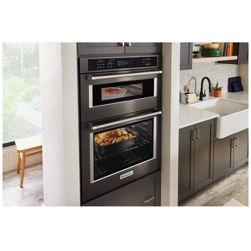 KitchenAid KOEC530PBS Microwave Wall Oven Combo