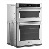 KitchenAid KOEC530PPS Microwave Wall Oven Combo, 30 inch Exterior Width, True Convection, Self Clean, 6.4 cu. ft. Capacity, Temperature Probe, Wifi Enabled, Air Fry, Stainless Steel colour