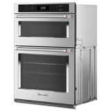 KitchenAid KOEC530PPS Microwave Wall Oven Combo, 30 inch Exterior Width, True Convection, Self Clean, 6.4 cu. ft. Capacity, Temperature Probe, Wifi Enabled, Air Fry, Stainless Steel colour