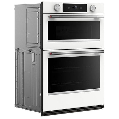 KitchenAid KOEC530PWH Microwave Wall Oven Combo