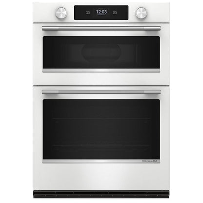 KitchenAid KOEC530PWH Microwave Wall Oven Combo