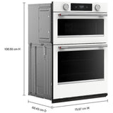 KitchenAid KOEC530PWH Microwave Wall Oven Combo